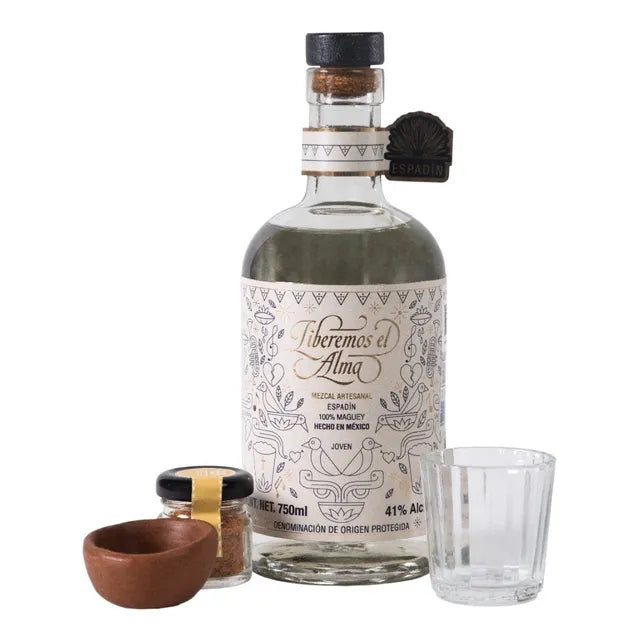 Kit Mezcal Artesanal Liberemos El Alma 100% Agave 750ml Oax