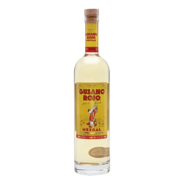 Mezcal Oaxaqueño Artesanal Agave Espadín 500 Ml Gusano Rojo