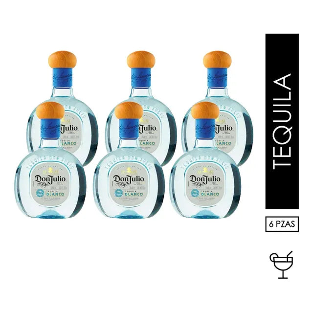 Pack De 6 Tequila Don Julio Blanco 700 Ml