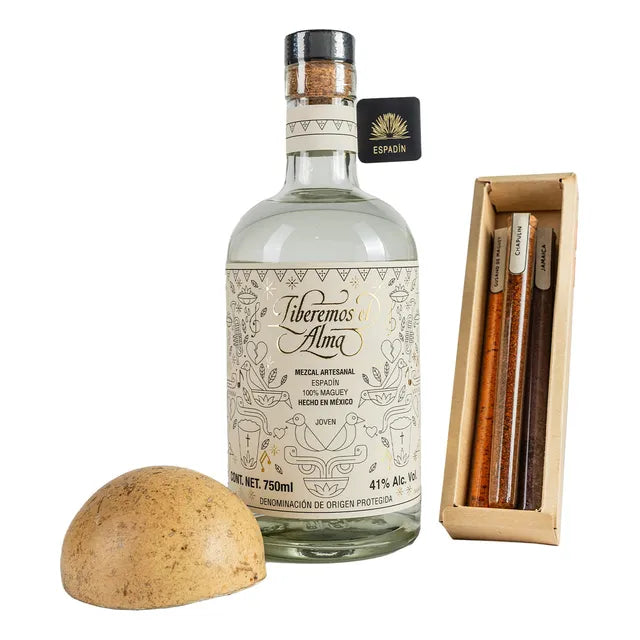 Kit Mezcal Liberemos Espadín + 3 Sales + Jícara | 750 Ml