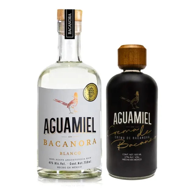 Bacanora Aguamiel 750ml + Crema De Bacanora Aguamiel 500ml